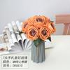 Flor de Imitación Rosa Europea Novia Boda Flor de Mano Ramo de Mesa Rosa 7 Letras a Mano Rosa Concubina Imperial