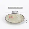 Plato de Hueso Japonés para Sushi de 6 pulgadas Plato Base de Mesa de 7 pulgadas Cocina Japonesa y Coreana Izakaya Teppanyaki Vajilla de Cerámica