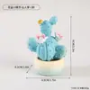 Adornos Creativos y Lindos de Plantas en Maceta de Escritorio, Decoraciones de Flores Artificiales para el Hogar, Mini Flores Artificiales, Manualidades de Resina y Decoraciones