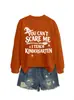 Você não pode me assustar Amazon eBay site independente moletom feminino da moda e único para outono e inverno para comércio exterior