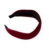 Diadema Retro de Terciopelo de Algodón de Color Puro de Ala Ancha para Mujer en Otoño e Invierno, Diadema de Techo Alto para Lavado de Cara y Presión de Cabello, Accesorio para el Cabello Versátil para Salir