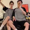 Nuevo de Verano Manga Corta 2025 Pareja Hombres y Mujeres Popular Dibujos Animados Talla Grande Pijama para Mujer Lindo y Dulce Conjunto de Ropa para el Hogar