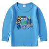 Camiseta infantil de algodão estilo coreano primavera e outono 2023, gola redonda, manga comprida, camiseta de base, meninos e meninas, camiseta de bebê