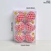 Bola de decoración navideña con patrón de diamante cóncavo electrochapado pintado transfronterizo, colgante para árbol de Navidad, decoraciones navideñas, juego de bolas navideñas