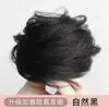 Bola de Cabelo Real Cabeça de Bola Fofa Sensação Cabelo Liso Círculo Feminino Preguiçoso Acessórios de Cabelo Bolsa de Peruca Flor Natural Botão Bola de Cabelo Falsa