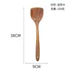 Triángulo Agujero Teca Utensilios de Cocina Domésticos Cuchara para Arroz y Sopa Acacia Sartén Antiadherente Especial Cocina Pala de Madera Juego de Cocina Venta al por Mayor