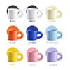 Taza de Cerámica Personalizada con Logo del Fabricante Patrón Taza Creativa Esmalte de Colores Flor Horneada Taza Gruesa Popular Taza de Regalo