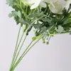 Venda Direta de Fábrica de Buquês de Flores Artificiais Estilo Nórdico, Buquê de Noiva para Casamento, Buquê de Rosas, Hortênsia, Peônia, Buquê de Rosas Artificiais