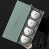Conjunto de chá de viagem em vidro Tang Song Guan Shan, conjunto completo de xícaras de cerâmica portátil para serviço rápido para uso ao ar livre