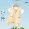 Mameluco de manga corta para bebé niña Verano Delgado Ropa para bebé Ropa para niña para salir Algodón puro Clase A Ropa para gatear para recién nacidos