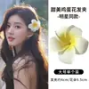 Vacaciones en la playa clip floral de plátano para el pelo pinza de garra floral de dopamina para recogidos en la parte posterior de la cabeza accesorio para el cabello adorno para el pelo