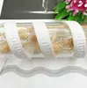 Borda de Dente de Ponto Fita Embossing Prensada a Quente T-Shirt Moletom Faixa de Gola Traseira Faixa de Gola Prensada Faixa de Borda de Calça Lateral Acessórios de Vestuário