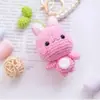Muñecas de Animales Tejidas a Crochet Hechas a Mano, Juguetes de Hilo Terminados, Colgantes de Llavero de Muñecas Lindas, Regalos Tradicionales Hechos a Mano
