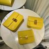 Bolso de Mujer de Cuero Genuino Nuevo 2024 Patrón Lagarto Bolso Tofú Bolso Bandolera Casual y a la Moda Color Sólido Texturizado Hombro Axila