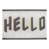 Alfombra de Piso Moderna Simple de Bucle de Seda para Uso Doméstico, Felpudo de PVC para Puerta de Entrada, Felpudo Raspador de Barro Personalizable, En Stock al por Mayor