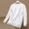 Envío RápidoSudadera Estampada de Cuello Redondo para Hombre, Nueva de Primavera/Otoño, Holgada de Manga Larga, Pulóver, Camiseta Básica Casual a la Moda, Moderna