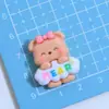 Oso Lindo de Buenas Noches Dibujo Animado Accesorios de Pegamento Cremoso DIY Material Creativo para Hebilla de Zapato Accesorios de Resina Accesorios Accesorios Pasador