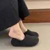 Primer Encuentro Ji Zapatos Birkenstock de Suela Gruesa de Felpa Zapatos Peludos Cálidos Zapatos de Algodón para Mujer 2026 Otoño/Invierno Nuevos Versátiles Birkenstock