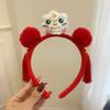 Diadema Festiva Año Nuevo del Serpiente Día de Año Nuevo Día de Año Nuevo Infantil Tarjeta para el Cabello Presage Diadema para Adultos Decoraciones Festivas Accesorios para el Cabello