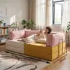 Sofá modular para apartamentos pequenos, sofá-cama para sala e quarto, combinação livre para cochilo, sofá-cama tatami dobrável de dupla finalidade