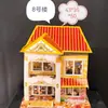 Edificio 8 con Bolsas, 100 Piezas por Bolsa, Edificio Sacrificial, Edificio Plegable, Corte de Papel, Artículos Funerarios, Ventas Directas de Fábrica