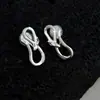 Serpiente Espiritual ~ Pendientes de Plata S925 con Aguja, Esmalte de Gota de Vidrio, Bañados en Oro Real de Diseñador, Frescos, de Alta Gama y Personalizados