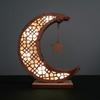 Luces Led Decorativas de Luna y Estrella Árabes de Oriente Medio Transfronterizas Artesanías de Madera Festivas Decoraciones para el Hogar de Madera