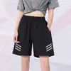 Shorts Esportivos Transfronteiriços Femininos Verão Secagem Rápida Solto Casual Corrida Calça de Cinco Pontos Verão Tamanho Plus Fino Shorts Pretos