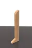 Rodapé Simples de Liga de Alumínio com Textura de Madeira 6cm Metal Estilo Madeira Original Noz Espessado Liga de Alumínio Fácil Instalação
