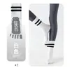 Calcetines de Yoga para Mujer, Antideslizantes, Antibacterianos, Calcetines Largos Especiales para Yoga y Pilates en Interiores, Calcetines Deportivos de Running de Silicona de Longitud Completa