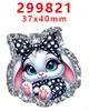 Acessórios de Acrílico Desenho Animado com Glitter Transfronteiriço Acessórios para Joias DIY de Resina Patch Grampo de Cabelo Grampo de Cabelo Gt-Y-299649
