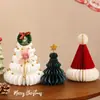Festival de Navidad Árbol de Navidad de Panal Adornos de Mesa para Ventana Accesorios Opciones Multicolor Accesorios de Decoración para Escaparate