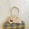 Bolso de bolos de nicho estilo coreano para mujer, nueva colección 2026, diseño de lunares, gran capacidad, bolso de hombro, adecuado para el transporte diario, bolso tipo almohada moderno y a la moda