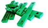 Braçadeira de tubo em U defletor almofada de plástico polipropileno verde JB/ZQ4519 bloco isolante junta fixador