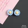 Pequeña margarita girasol girasol resina accesorios pegamento crema diy dijes Crocs pegatinas refrigerador accesorios para el cabello decoraciones