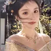 Nuevo collar multicapa de estilo chino antiguo Hanfu para mujer, gargantilla súper etérea de perla de imitación gota de agua, accesorio versátil para mujer