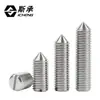 Tornillos prisioneros de punta ranurada M3, tornillos sin cabeza de acero inoxidable M1.4, M1.6, M2, M2.5