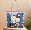 Estilo étnico lona saco grande de lado único jacquard bordado elefante bolsa bolsa de ombro versátil animal padrão bolsa das mulheres