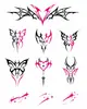Pegatinas de Tatuaje Tótem para Chicas Dulces y Geniales Subcultura Chica Múltiples Ubicaciones Pegatinas Desechables