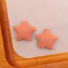 Patch de Botão de Estrela de Cinco Pontas de Tecido Simples Patch para Grampo de Cabelo Infantil Feito à Mão Acessórios para Capa de Celular Fivela de Sapato
