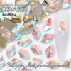 Joias Rhombus 4*6mm para Nail Art Coloridas Poligonais Planas Fundo Diamante Joias Acessórios Xiaohongshu Nail Art Diamante Atacado