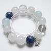 [Rosa de Hielo y Nieve] Pulsera Hecha a Mano de Cristal Natural Copo de Nieve Fantasma para Mujer, Nuevo Estilo Versátil, Pulsera Blanqueadora al por Mayor