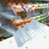 Base de Charola para Alimentos Frescos de Supermercado, Alfombrilla para Gabinete Frío, Cortina de Viento para Gabinete, Accesorios para Exhibición de Frutas, Soporte Transparente para Exhibición de Frutas en Escalera