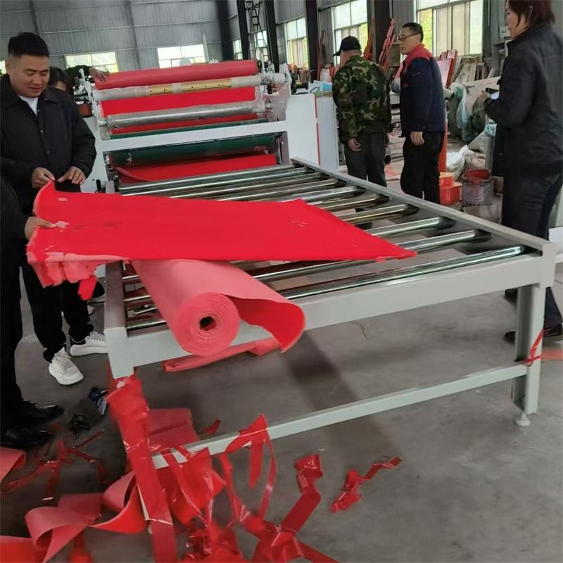 KT板植绒布复合机