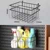 Tablero de almacenamiento perforado para pared de uso doméstico sin taladro para aspiradoras, detergentes, trapeadores y estantes de gabinete