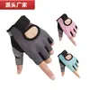 Guantes de Medio Dedo para Fitness para Hombres y Mujeres, Malla Hueca, Antideslizantes, Transpirables, Equipo Deportivo Entrenamiento, Ejercicio, Guantes de Ciclismo al por Mayor