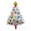 Layout de Festa com Balões de Natal Papai Noel Boneco de Neve Alce Filme de Alumínio Inverno Bengala Grande Natal Atacado Balão