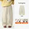 Ropa de Otoño Pudding Haru para Niñas, Pantalones Estilo Coreano, Nuevos Pantalones Casuales Vintage de Guadaña para Niños Otoño 2026