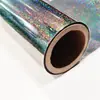 Mascota Plata Punto Pequeño Lavable Película de Transferencia Láser Resistente a Altas Temperaturas Película Metálica Película Láser para Cuero Material Decorativo