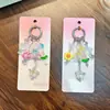 Sino de Vento Flor Cartoon Cordão de Celular Pingente Curto Pequeno Pingente com Contas Chaveiro Pequeno Presente Venda por Atacado